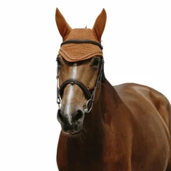 Bonnets Pour Chevaux*Equithème - Bonnet pour chevaux Hexalight rouille Orange