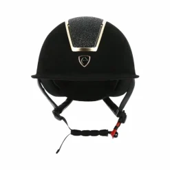 Casques D'Équitation À Visière Polo|Casques D'Équitation*Equithème - Casque d'équitation visière large Glint Lamé / rose gold Noir
