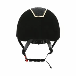 Casques D'Équitation À Visière Polo|Casques D'Équitation*Equithème - Casque d'équitation visière large Glint Lamé / rose gold Noir