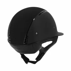Casques D'Équitation À Visière Polo|Casques D'Équitation*Equithème - Casque d'équitation visière large Soazy Mat crystal x5 Noir