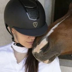 Casques D'Équitation À Visière Standard|Casques D'Équitation*Equithème - Casque d'équitation Airy carbone/ Noir