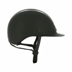 Casques D'Équitation À Visière Polo|Casques D'Équitation*Equithème - Casque d'équitation visière large Glint mat / argenté Noir
