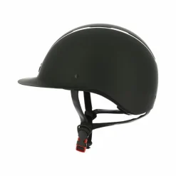 Casques D'Équitation À Visière Polo|Casques D'Équitation*Equithème - Casque d'équitation visière large Glint mat / argenté Noir