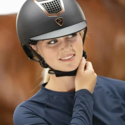 Sale - Casque d'équitation Airy rose gold/ Casques D'Équitation À Visière Standard|Casques D'Équitation