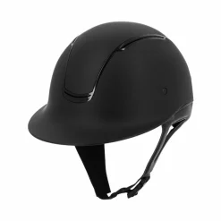 Casques D'Équitation À Visière Polo|Casques D'Équitation*Equithème - Casque d'équitation visière large Soazy Mat brillant Noir