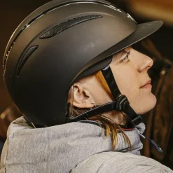 Hot - Casque d'équitation Agris argenté Casques D'Équitation À Visière Standard|Casques D'Équitation