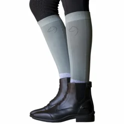 Outlet - Chaussettes d'équitation Compet Je t'aime sauge/ gris Chaussettes D'Équitation