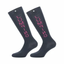 Chaussettes D'Équitation*Equithème - Chaussettes Jumping / fuchsia (x1) Marine