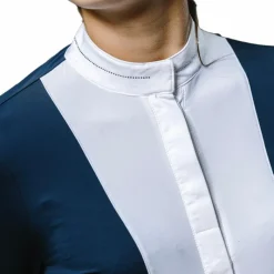 Polos Et Chemises*Equithème - Chemise à manches longues de concours femme Julia Marine