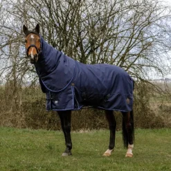 Couvertures Et Chemises*Equithème - Couverture Classic 3 Layers 200g Marine