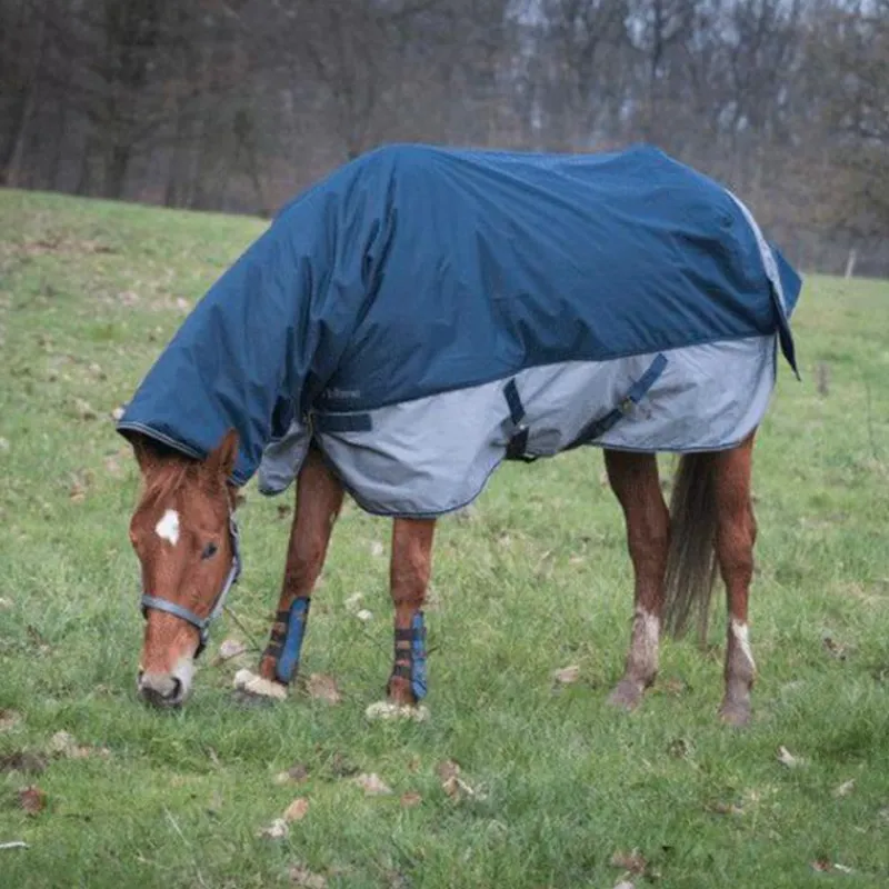 Couvertures Et Chemises*Equithème - Couverture d'extérieur Tyrex "Combo" 600D /gris 0g Marine