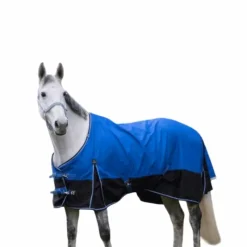 Couvertures Et Chemises*Equithème - Couverture d'extérieur Tyrex 1200D "Aisance" /noir 0g Bleu