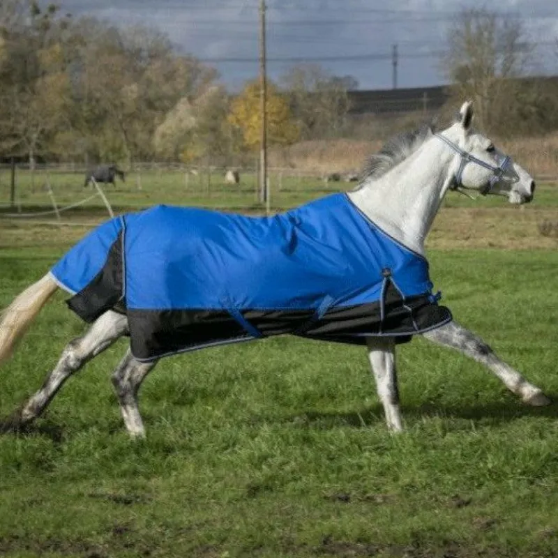 Couvertures Et Chemises*Equithème - Couverture d'extérieur Tyrex 1200D "Aisance" /noir 0g Bleu