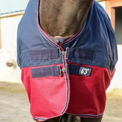 Couvertures Et Chemises*Equithème - Couverture d'extérieur Tyrex 1200D high neck /bordeaux 0g Marine