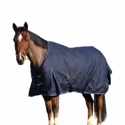 Couvertures Et Chemises*Equithème - Couverture d'extérieur Classic 1200D 0g Marine