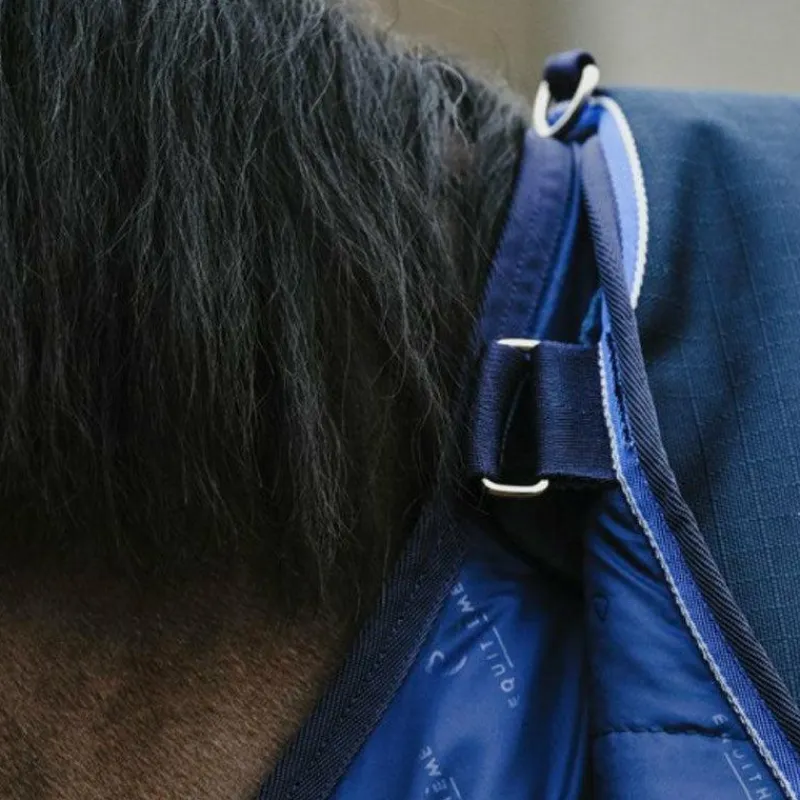 Couvertures Et Chemises*Equithème - Couverture d'extérieur Classic 1200D 0g Marine