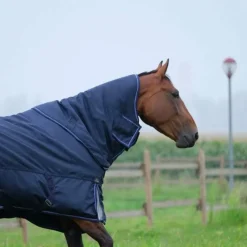 Couvertures Et Chemises*Equithème - Couverture d'extérieur Tyrex 1680D 0g Marine