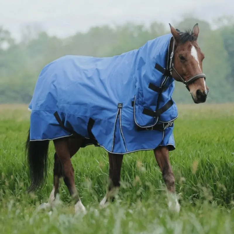 Couvertures Poneys|Couvertures Et Chemises*Equithème - Couverture d'extérieur Tyrex Aisance 1200D Combo roi 100g Bleu