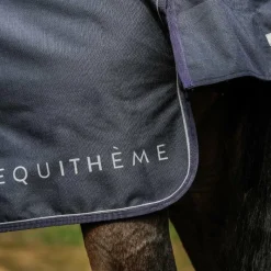 Couvertures Et Chemises*Equithème - Couverture d'extérieur Anatomic Aisance 1200D 200g Marine