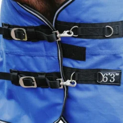 Couvertures Poneys|Couvertures Et Chemises*Equithème - Couverture Tyrex Aisance 1200D High neck   roi 50g Bleu