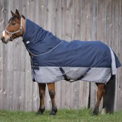 Couvertures Poneys|Couvertures Et Chemises*Equithème - Couverture Tyrex 600 D Doublée polaire /gris 0g Marine