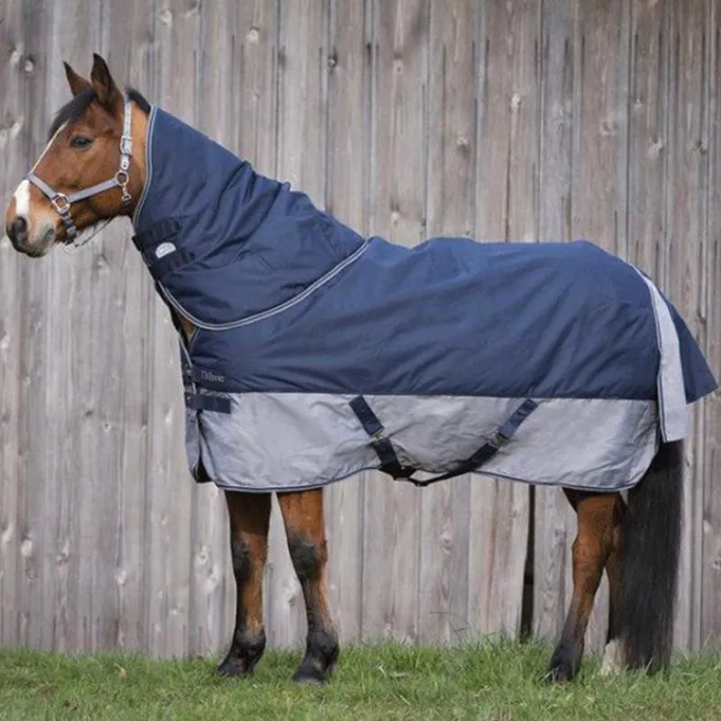 Couvertures Poneys|Couvertures Et Chemises*Equithème - Couverture Tyrex 600 D Doublée polaire /gris 0g Marine