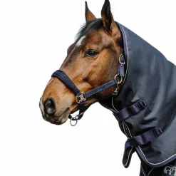Couvertures Et Chemises*Equithème - Couvre-cou Anatomic Aisance 1200D 200g Marine