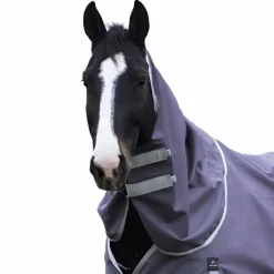 Couvertures Poneys|Couvertures Et Chemises*Equithème - Couvre-cou Tyrex 1200D recyclé taupe 0g Gris