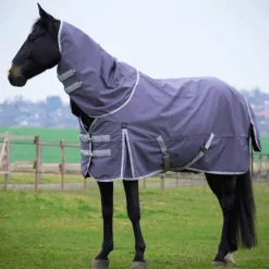 Couvertures Poneys|Couvertures Et Chemises*Equithème - Couvre-cou Tyrex 1200D recyclé taupe 0g Gris