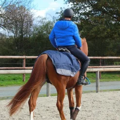 Couvre-Reins*Equithème - Couvre-reins Tyrex doublé polycoton /gris 600D 0g Marine