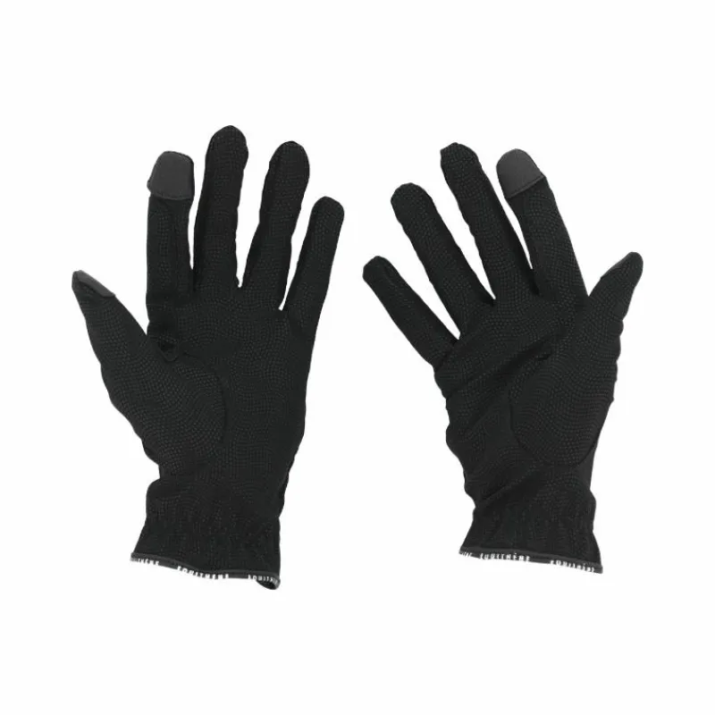 Gants D'Équitation*Equithème - Gants Charlie Noir