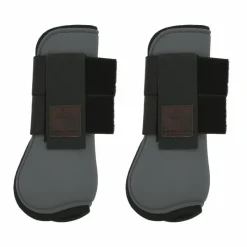 Guêtres Ouvertes Poneys|Guêtres Ouvertes*Equithème - Guêtres protège-tendons x2 Gris