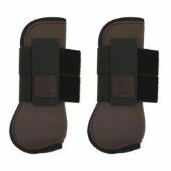 Guêtres Ouvertes Poneys|Guêtres Ouvertes*Equithème - Guêtres protège-tendons x2 Marron