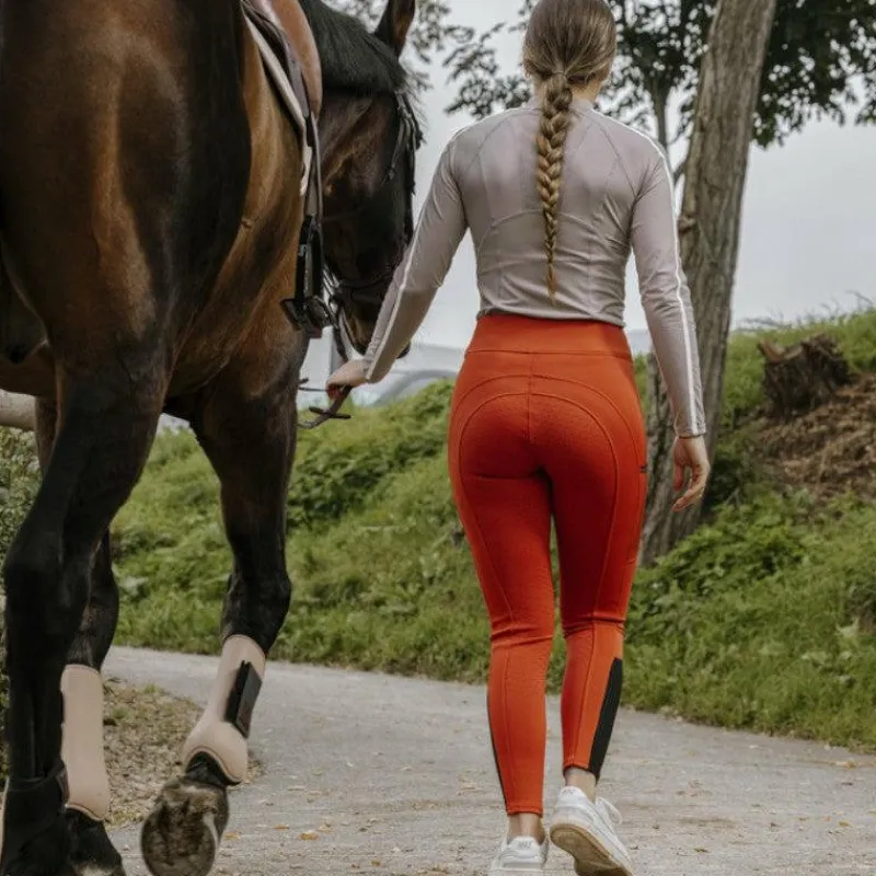 Leggings D'Équitation*Equithème - Legging d'équitation femme Brigitte Orange