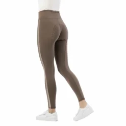 Pantalons D'Équitation*Equithème - Legging d'équitation femme Violette taupe Marron