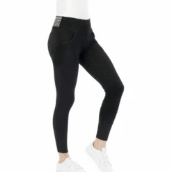 Pantalons D'Équitation*Equithème - Legging d'équitation femme Tatiana Noir