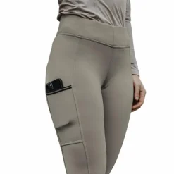 Hot - Legging d'équitation femme Brigitte taupe Leggings D'Équitation