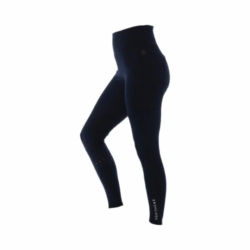 Leggings D'Équitation|Dressage*Equithème - Legging d'équitation femme full grip Lyly Marine