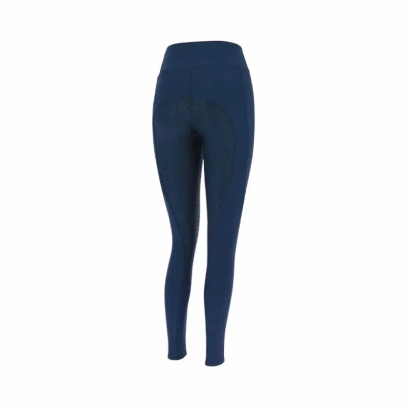 Leggings D'Équitation|Dressage*Equithème - Legging d'équitation femme softshell Dolomyt fond silicone Marine