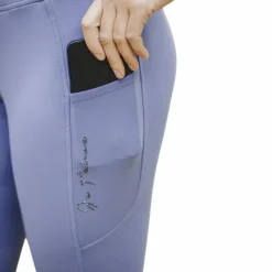 Leggings D'Équitation*Equithème - Legging d'équitation femme Flora Je t'aime Violet