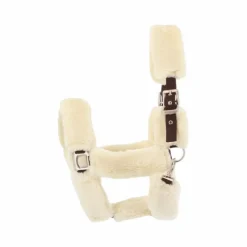 Licols Poneys*Equithème - Licol de transport Teddy marron/ écru