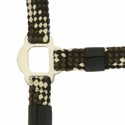 Sale - Licol et longe tressé beige/ choco/ noir Licols Poneys|Ensembles Licols Et Longes