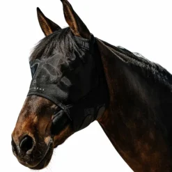 Masques Anti-Mouches Poneys|Masques Anti-Mouches*Equithème - Masque anti-mouches et UV Mesh sans oreilles Noir