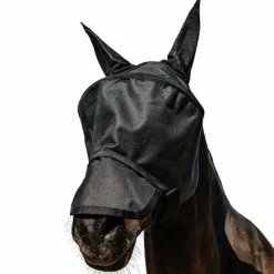 Masques Anti-Mouches Poneys|Masques Anti-Mouches*Equithème - Masque anti-mouches et UV Protech Noir