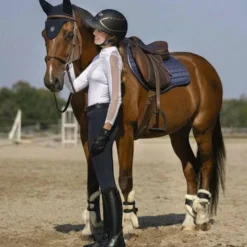 Pantalons D'Équitation*Equithème - Pantalon d'équitation femme Safir / noir Marine