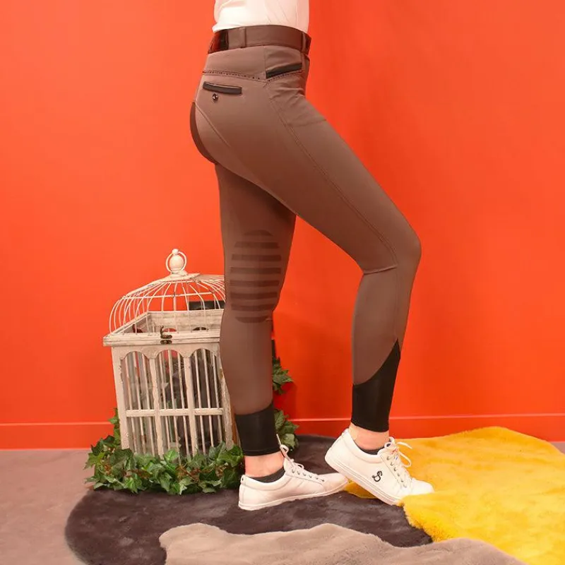 Best - Pantalon d'équitation femme Safir brun/ noir Pantalons D'Équitation