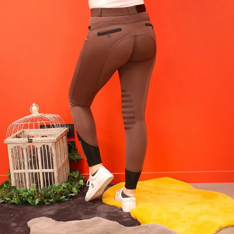 Best - Pantalon d'équitation femme Safir brun/ noir Pantalons D'Équitation