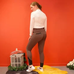 Best - Pantalon d'équitation femme Safir brun/ noir Pantalons D'Équitation