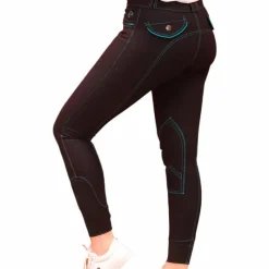 Discount - Pantalon d'équitation femme Verona / turquoise Pantalons D'Équitation