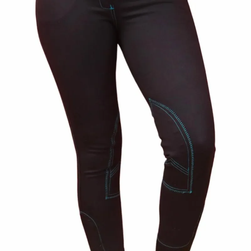 Discount - Pantalon d'équitation femme Verona / turquoise Pantalons D'Équitation